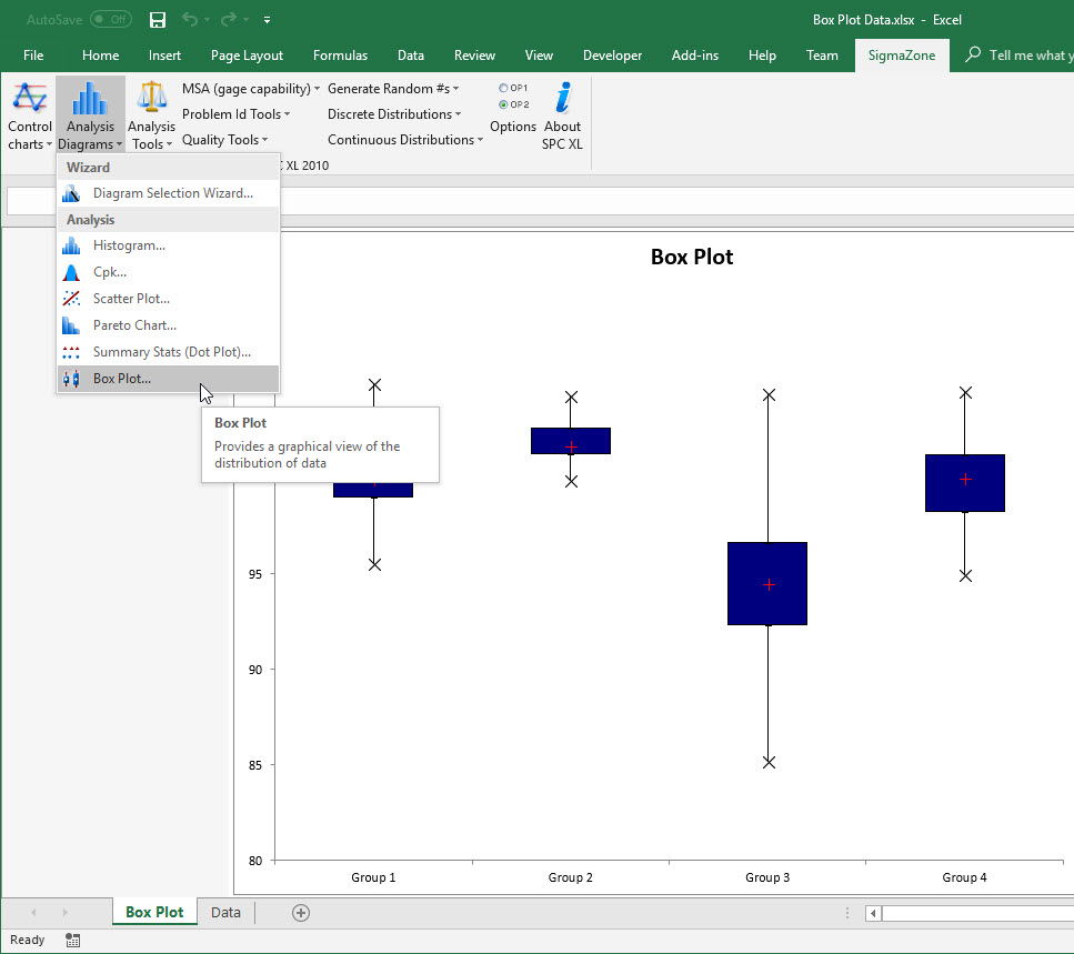 six sigma data analysis excel