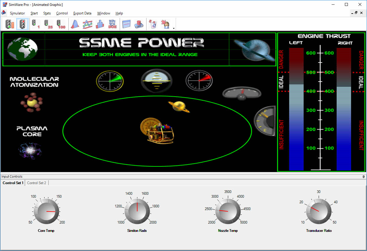 SimWare Pro Space Shuttle Multiple Engine Simulator